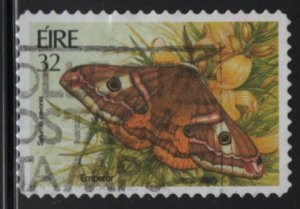 Ireland 1994 used Sc 938 32p Emperor Moth - self-adhesive