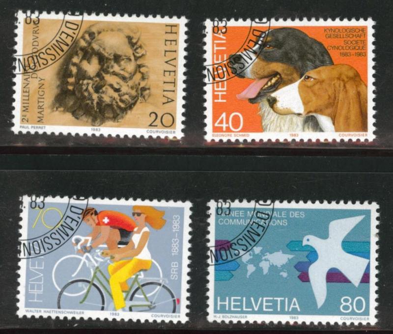 Switzerland Scott 740-743 MNH** 1983 precancel set