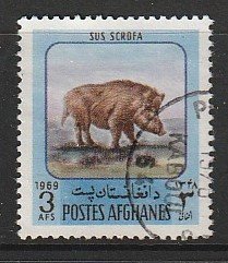 1969 Afghanistan - Sc 811 - used VF - single - Wild Boar
