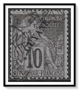 French Guiana #22 Commerce Overprinted Used