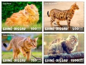 Guinea-Bissau - 2020 Cat Breeds on Stamps - 4 Stamp Set - GB200102c