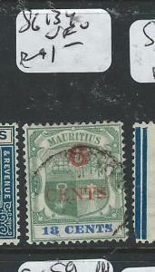 MAURITIUS (P2106B) 6C/12C SG 134  VFU