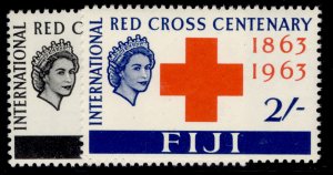 FIJI QEII SG333-334, 1963 red cross set, NH MINT.