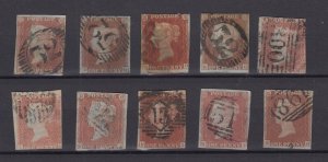 GB QV 1841 1d Red Imperf Unchecked Collection Of 10 BP9033