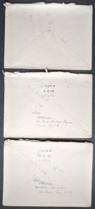 EDW1949SELL : USA 6 piece New Haven CT postal history lot inc several to UK