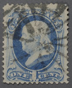United States #156 Used F/VF, Good Color Great Starburst Geometric Cancel Clean