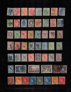 Finland  51  diff Used and mint  hinged