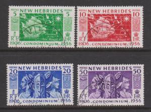 British New Hebrides Sc#78-81 Used CTO