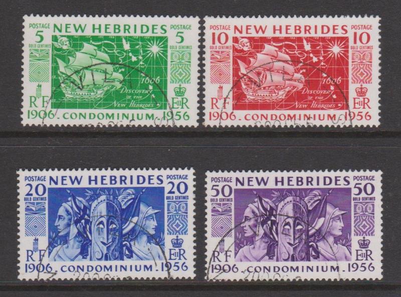 British New Hebrides Sc#78-81 Used CTO