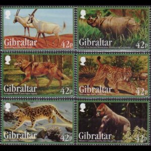 GIBRALTAR 2012 - Scott# 1353-8 Animals Set of 6 NH perf.thin