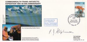 British Antarctic Territory FDC Sc 148 Signed Dr P J Stephenson Cachet Sno-Ca...