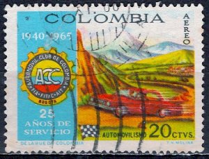 Colombia; 1966: Sc. # C480: O/Used Cpl. Set