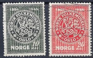 NORWAY 1945 Scott B272-73 Complete unused set