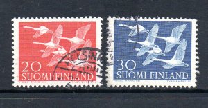 Finland 343-344 Used CV $4.50 Birds