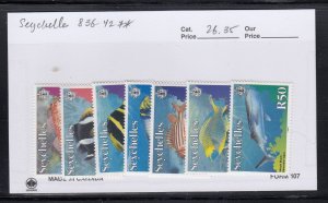 Seychelles 836-42 Fish mnh