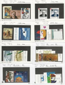 Croatia Postage Stamps, #381//430 Mint NH, 1998-2000, JFZ 