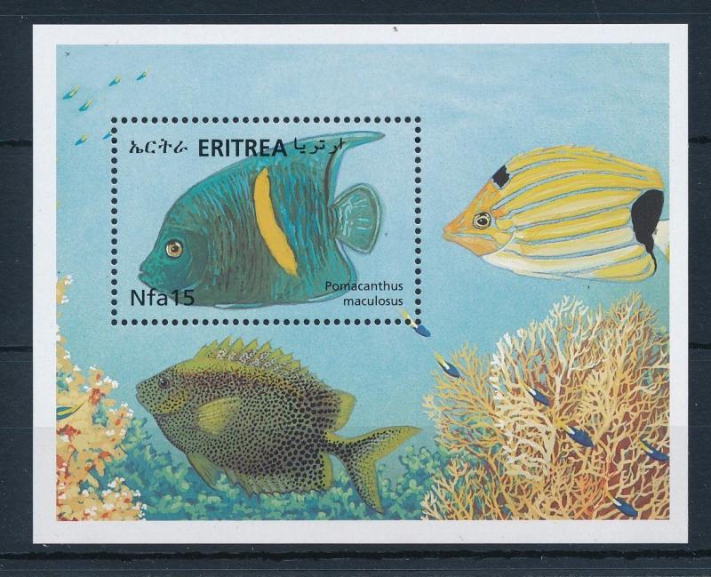 [28240] Eritrea 2000 Marine Life Fish Coral reef MNH Sheet