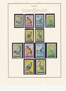 Burundi # 111-125, C8-16, Birds, Mint NH, 1/2 Cat.