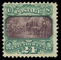 #120, Mint, Fine, tiny part OG. With Cert