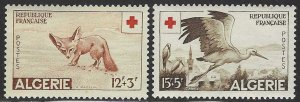 Algeria #B88-B89 (1957), MH compl. set, cat. $18.00