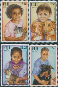 Fiji 2001 SG1123-1126 SPCA animals set MNH