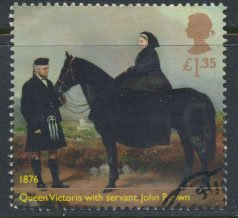GB Used 2019 Queen Victoria Anniversary £1.35 value Queen with servant John ...