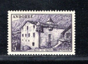 ANDORRA - FRENCH ADMINISTRATION SC# 118 FVF/MOG