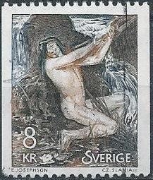 Sweden 1340 (used) 8k Necken by Ernst Josephson (1980)