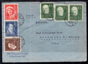 Germany to Milwaukee,WI 1951 Cover