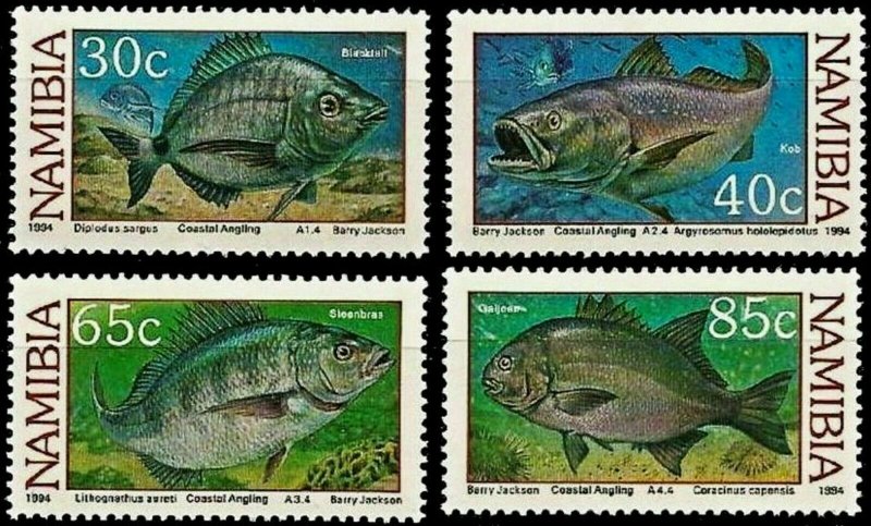 Namibia 1994 ☀ Fauna - Fishes - Marine Life Sc 755-58 ☀ MNH**