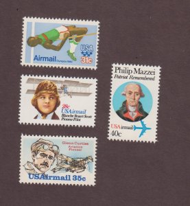 US, C97, C98, C99, C100, MINT NH, VF, 1978 AIRMAIL