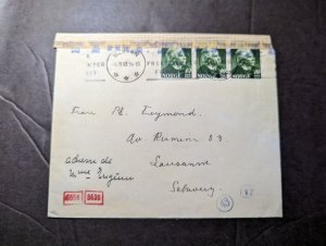 1943 Norway Cover Bergen to Lausanne Switzerland