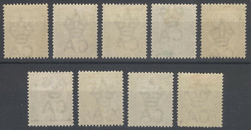 Nigeria Northern 1900 1/2d-10s Definitiv SG 1-9 Sc 1-9 LMM/MLH Cat £550($896)