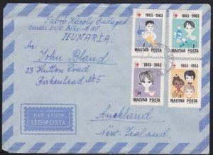 HUNGARY 1963 airmail cover to New Zealand..................................A6123