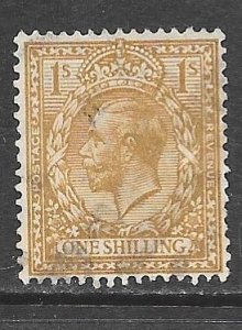 Great Britain 200: 1/= George V, perfin, used, F