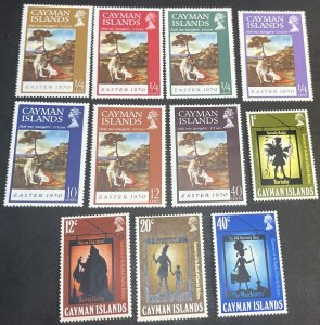 CAYMAN ISLANDS # 251-261-MINT NEVER/HINGED---2 COMPLETE SETS---1970