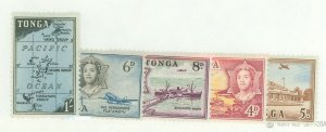 Tonga #105-109 Mint (NH)