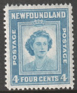 Canada Newfoundland Scott 269 - SG293, 1947 Princess Elizabeth 4c MH*