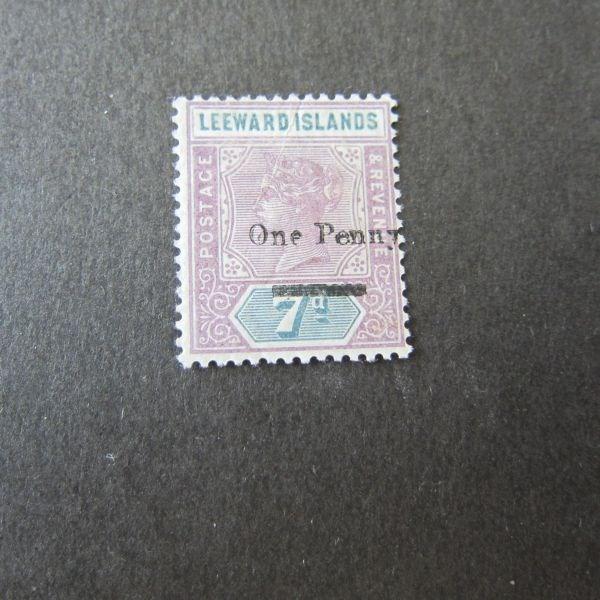 Leeward Islands 1890 Queen Victoria Sc 19 MH 