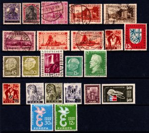 Saar 1920-58 Used & Mint MH Accumulation