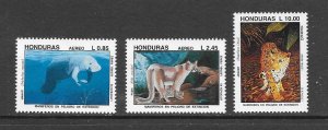 HONDURAS #C897-9 ENDANGERED ANIMALS MNH