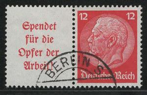 Germany Scott # 422, label A5, used, se-tenant, Mi # W61