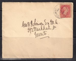 Canada 1896 - Small Queen -  3c  on cover # 41