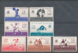 Thailand 1966 Games 7 Values MNH( CP808s