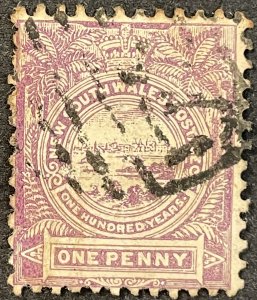 New South Wales #77b Used (P12x11.50) One Hundred Years 1888-89 [U2.8.4]