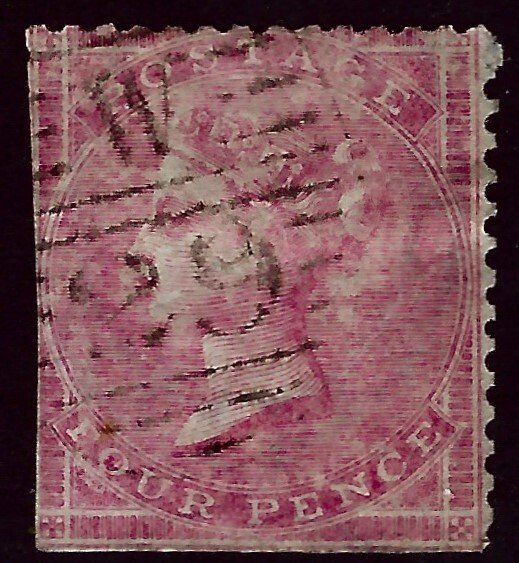 Great Britain SC#25 Used Fine Trimmed perfs CV$400.00...Real Deal!!