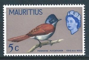Mauritius #279 NH 5c Bird - Paradise Flycatcher