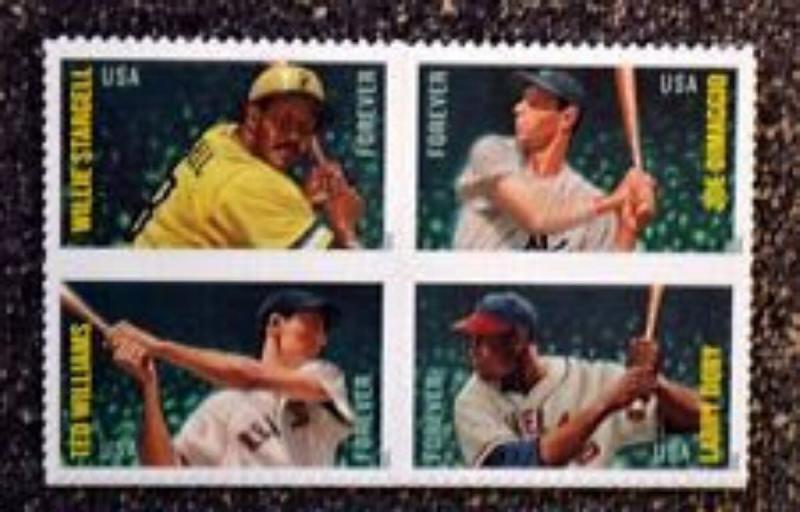 #4694-4697  MAJOR LEAGUE BASEBALL ALL STARS MINT  VF NH  O.G  S/T BLOCK OF 4