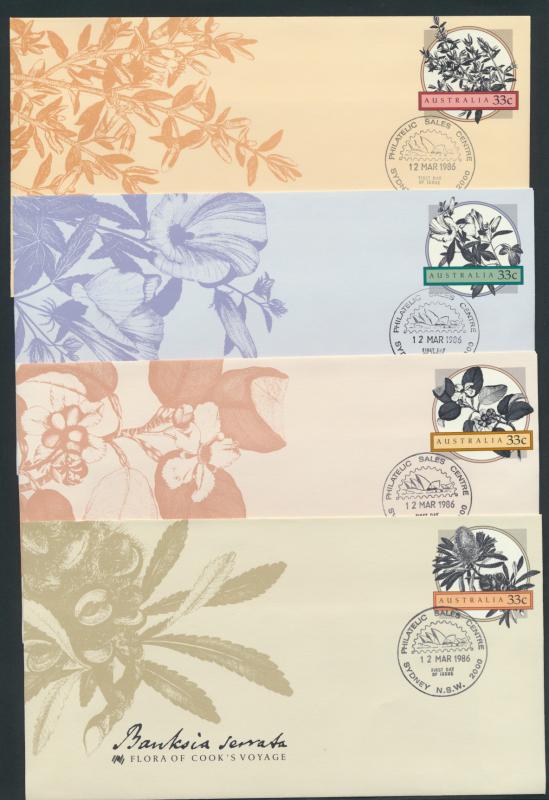 Australia PrePaid Envelope 1986 Bicentennial Flora - Sydney cancel