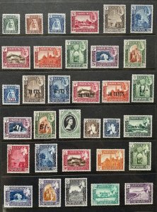 ADEN PROTECTRATE STATES 1942 SG1-11, SG20-41, 1942 SG1-11, SG20-52 (MNH) C.V£320